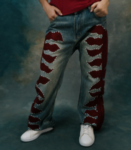 Jeans Crystal Flame Denim